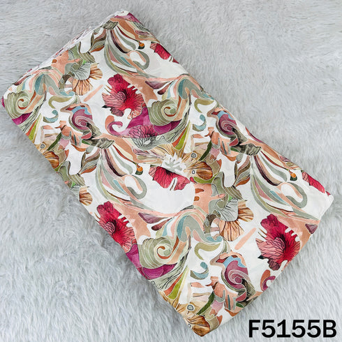 Digital Print Viscose Crepe Fabric - F5155