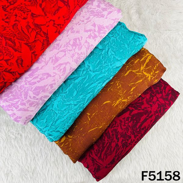 Digital Print Crush Satin Fabric - F5158