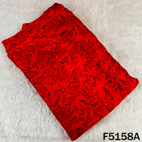 Digital Print Crush Satin Fabric - F5158