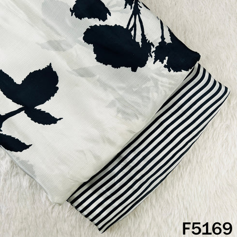 Digital Print Viscose Crepe Fabric - F5169