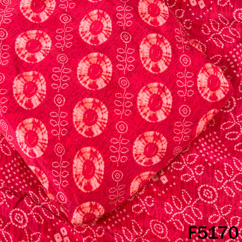 Digital Print Viscose Crepe Fabric - F5170