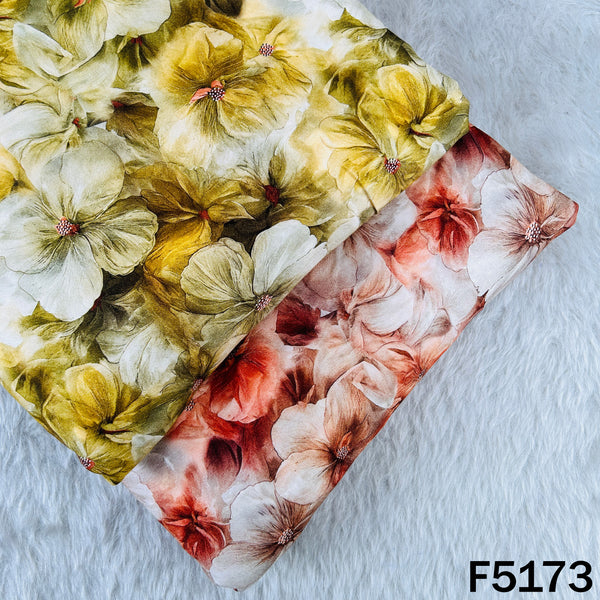 Digital Print Pashmina Fabric- F5173