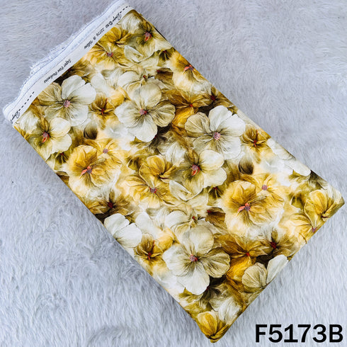 Digital Print Pashmina Fabric- F5173