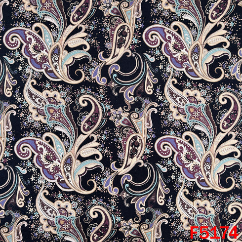 Digital Print Pashmina Fabric - F5174