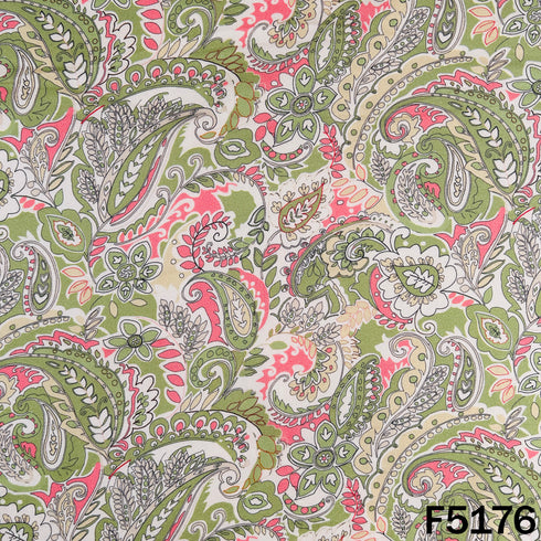 Digital Print Pashmina Fabric - F5176