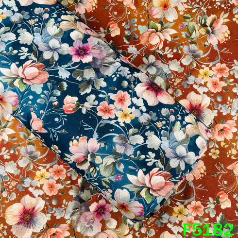 Digital Print Pashmina Fabric - F5182