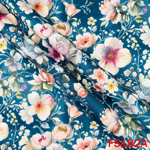 Digital Print Pashmina Fabric - F5182