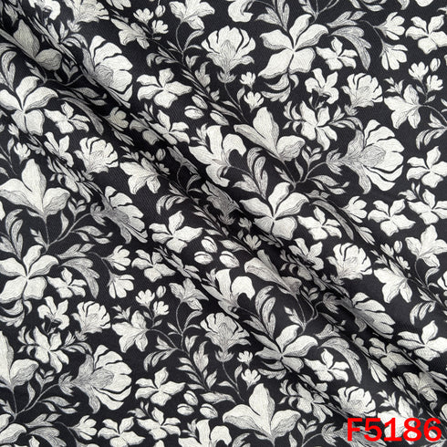Digital Print Pashmina Fabric - F5186
