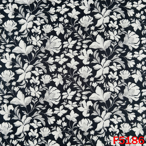 Digital Print Pashmina Fabric - F5186