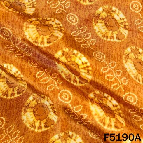 Digital Print Viscose Crepe Fabric - F5190