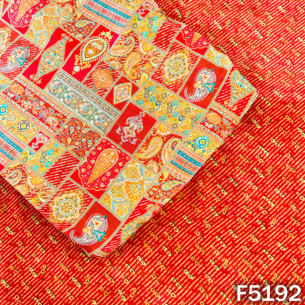 Digital Print Viscose Crepe Fabric - F5192