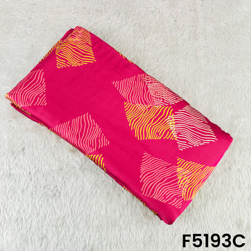 Digital Print Viscose Modal Satin Fabric- F5193