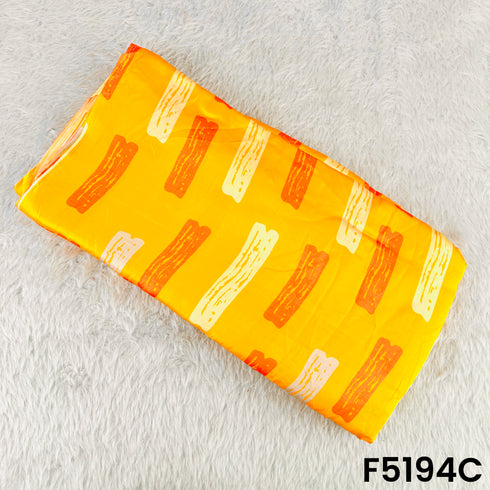 Digital Print Viscose Modal Satin Fabric - F5194