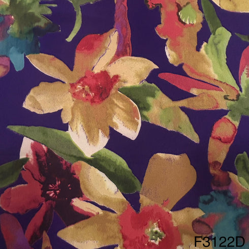 Printed Crepe Fabric-F3122