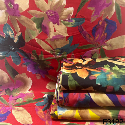 Printed Crepe Fabric-F3122