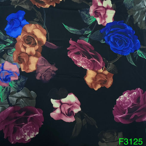 Printed Crepe Fabric-F3125