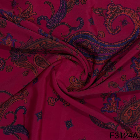 Printed Crepe Fabric-F3124