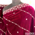 Zari Embroidered Mirror Work Velvet Dupatta - D2227