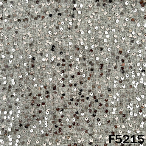 Sequins Work Tweed Fabric-F5215