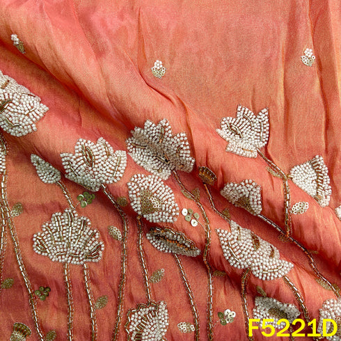 Cut Dana Sequins Moti Work Shimmer Tissue Fabric - F5221