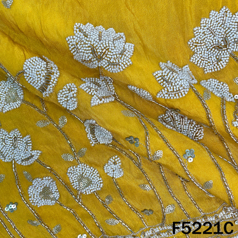 Cut Dana Sequins Moti Work Shimmer Tissue Fabric - F5221