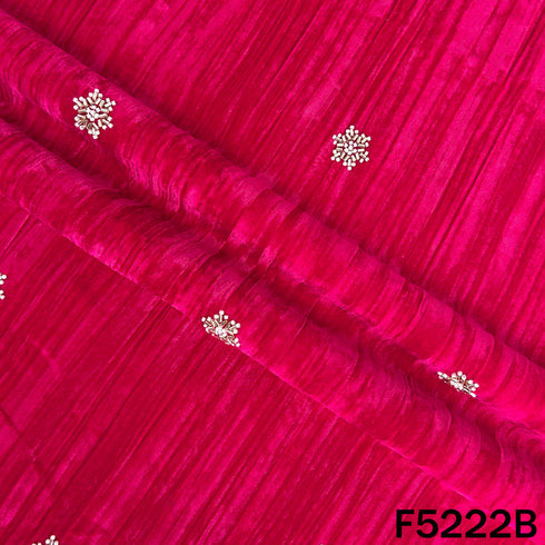 Cut Dana Zari Work Crush Velvet Fabric - F5222