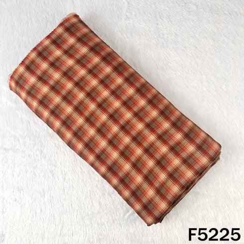 Check Print Spun Fabric - F5225