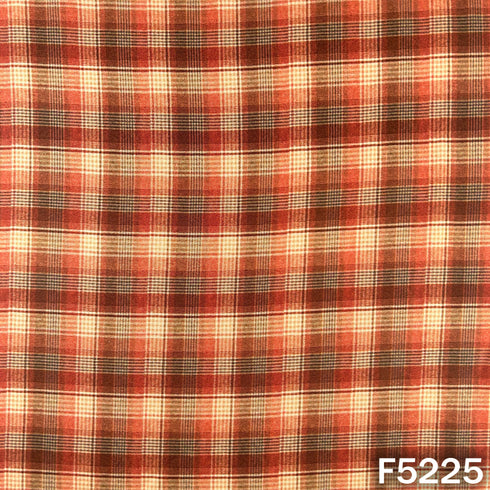 Check Print Spun Fabric - F5225
