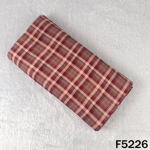 Check Print Spun Fabric - F5226