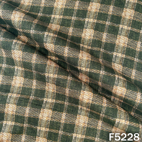 Check Print Spun Fabric - F5228