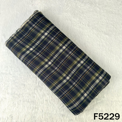 Check Print Spun Fabric - F5229