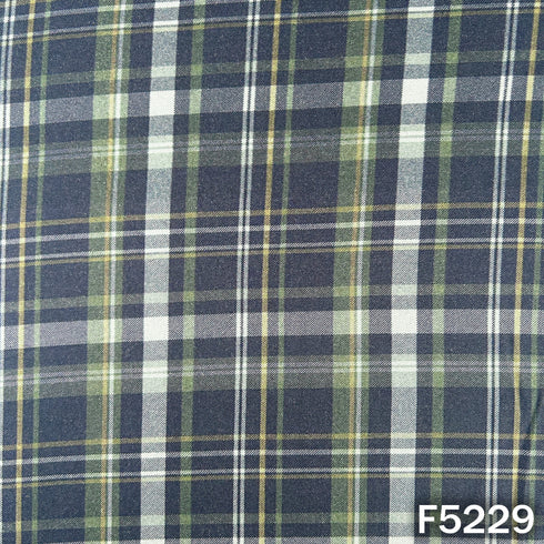 Check Print Spun Fabric - F5229
