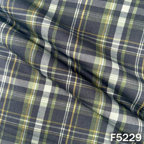 Check Print Spun Fabric - F5229