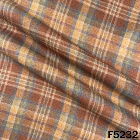 Check Print Spun Fabric - F5232