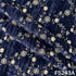 Zari Sequins Embroidered Wrinkled Velvet Fabric - F5243