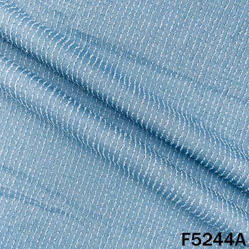Self Stripe Denim Fabric - F5244
