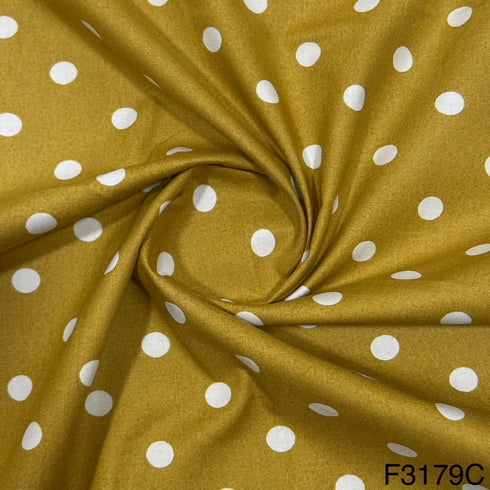 Polka Dots Cotton Fabric-F3179
