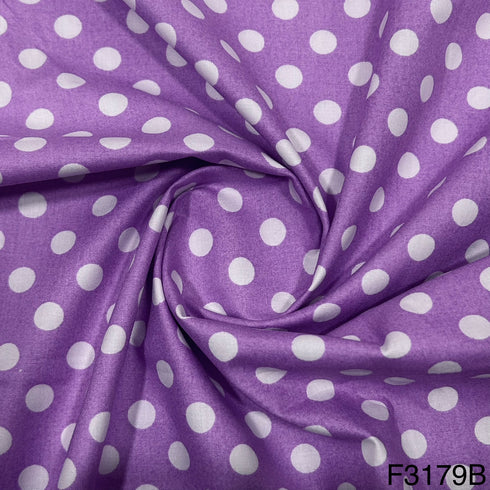 Polka Dots Cotton Fabric-F3179