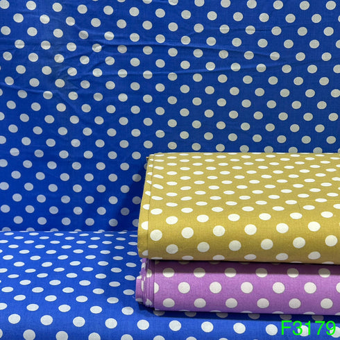 Polka Dots Cotton Fabric-F3179