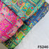 Zari Work Positional Print Jacqard Dola Silk Fabric - F5246