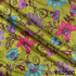 Digital Print Cut Dana Zari Sequins Moti Work Tussar Silk Fabric - F5250