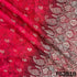Zari Work Positional Print Jacquard Dola Silk Fabric - F5251