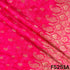 Zari Work Positional Print Jacquard Dola Silk Fabric - F5251