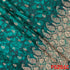 Zari Work Positional Print Jacquard Dola Silk Fabric - F5251