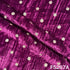 Zari Sequins Embroidered Wrinkled Velvet Fabric - F5267