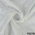 Dyeable Gold Pasted Mukaish Work Organza Fabric - F5278