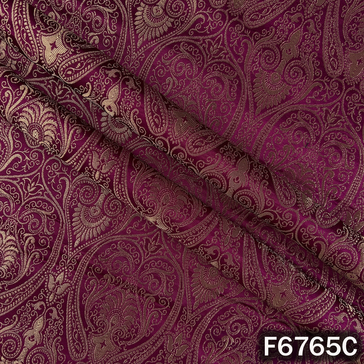 Banarasi Brocade Silk Fabric - F6765