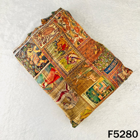 Digital Print micro Velvet Fabric - F5280