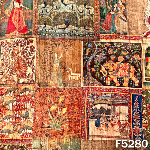 Digital Print micro Velvet Fabric - F5280