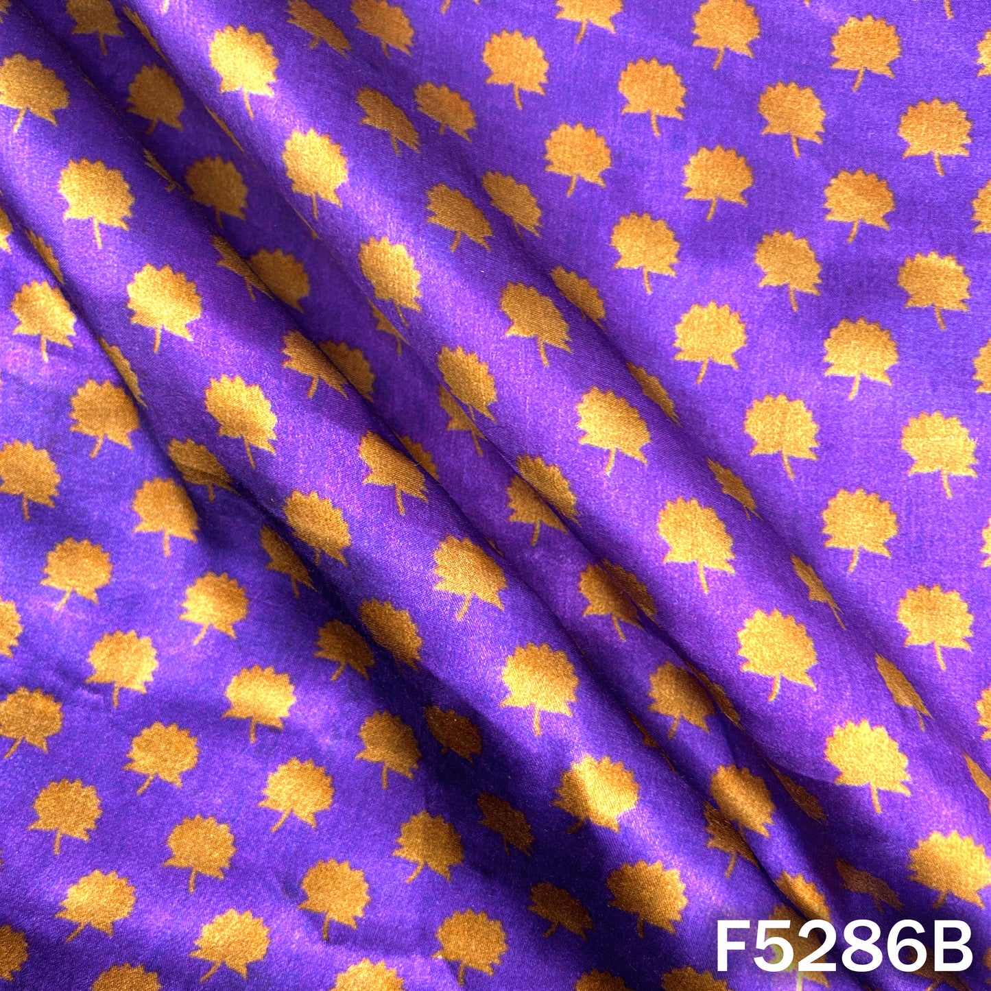 Digital Print Gajji Silk Fabric - F5286